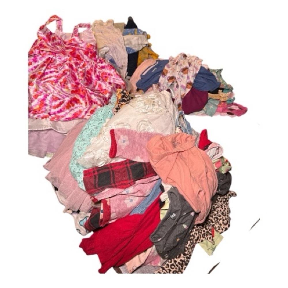 Girls' 2T Kids 5lb of Clothing Mystery Bundle Dresses, Tops, Pants, Shorts, - Picture 2 of 4